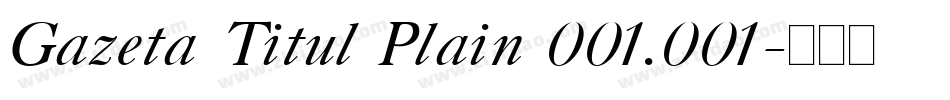 Gazeta Titul Plain 001.001字体转换
